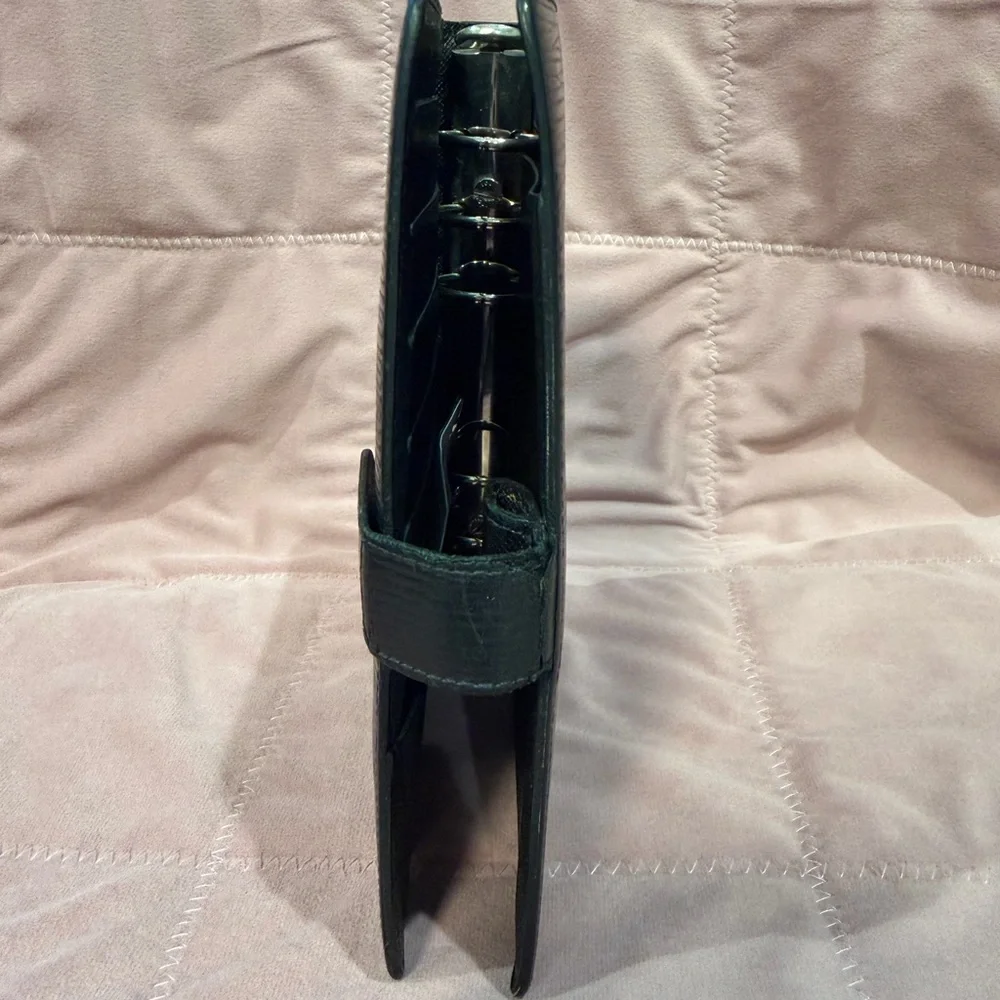Louis Vuitton black Epi Leather Agenda MM